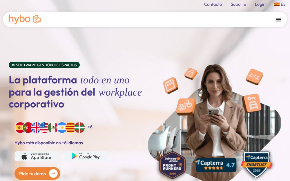 Portada de la web de Hybo