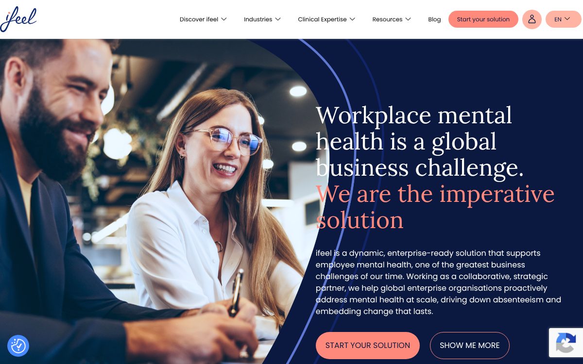 Portada de la web de ifeel