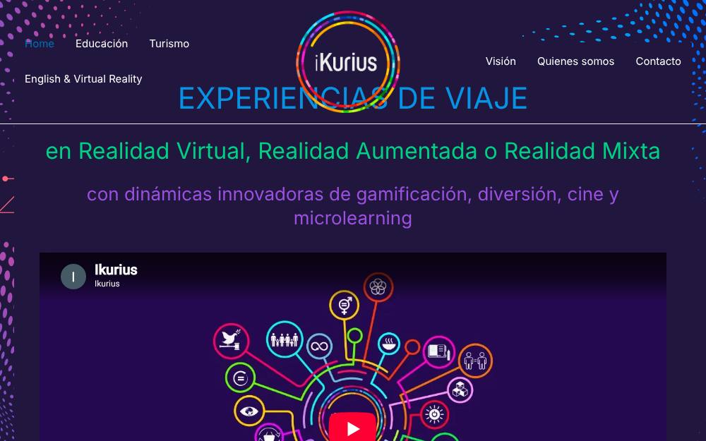 Portada de la web de Ikurius