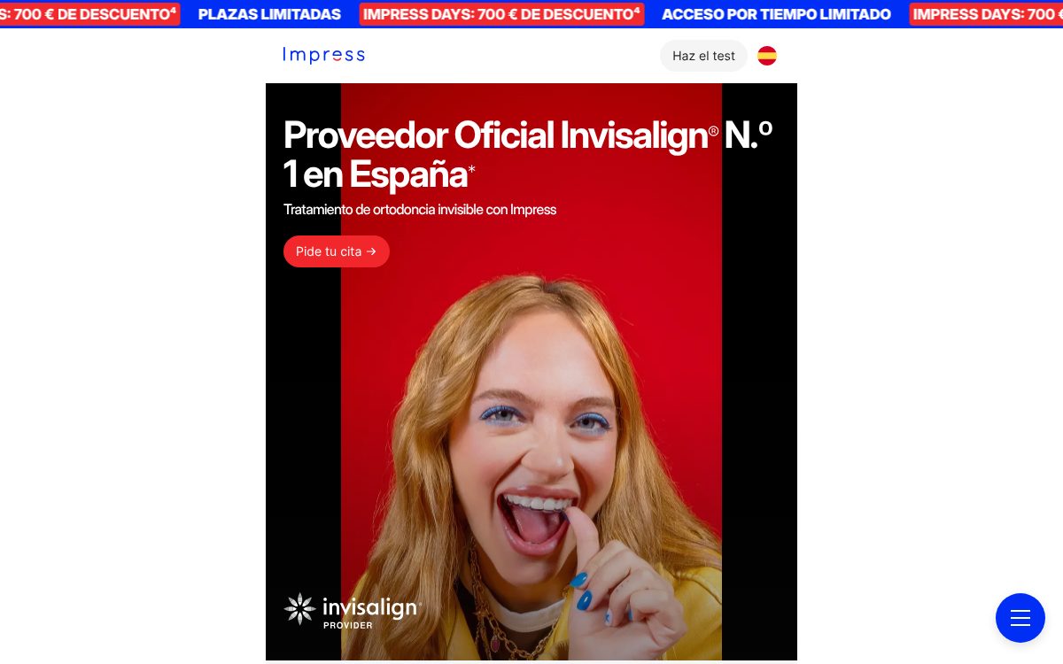 Portada de la web de Impress