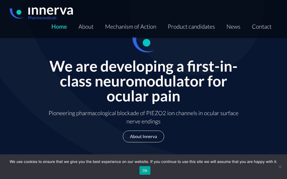 Portada de la web de Innervapharma
