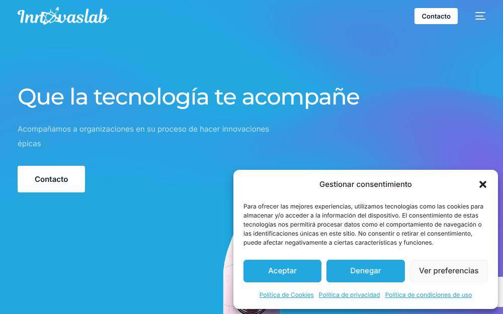 Portada de la web de Innovaslab