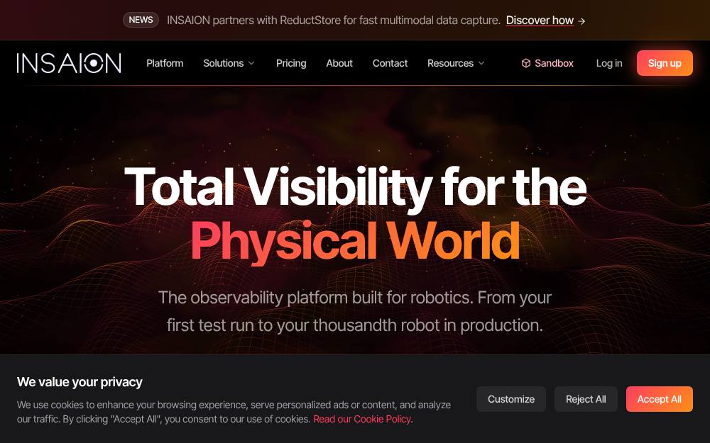 Portada de la web de Insaion