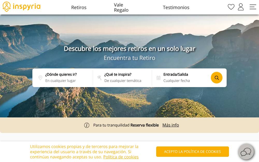Portada de la web de Inspyria