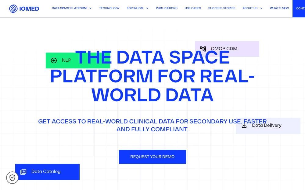 Portada de la web de Iomed