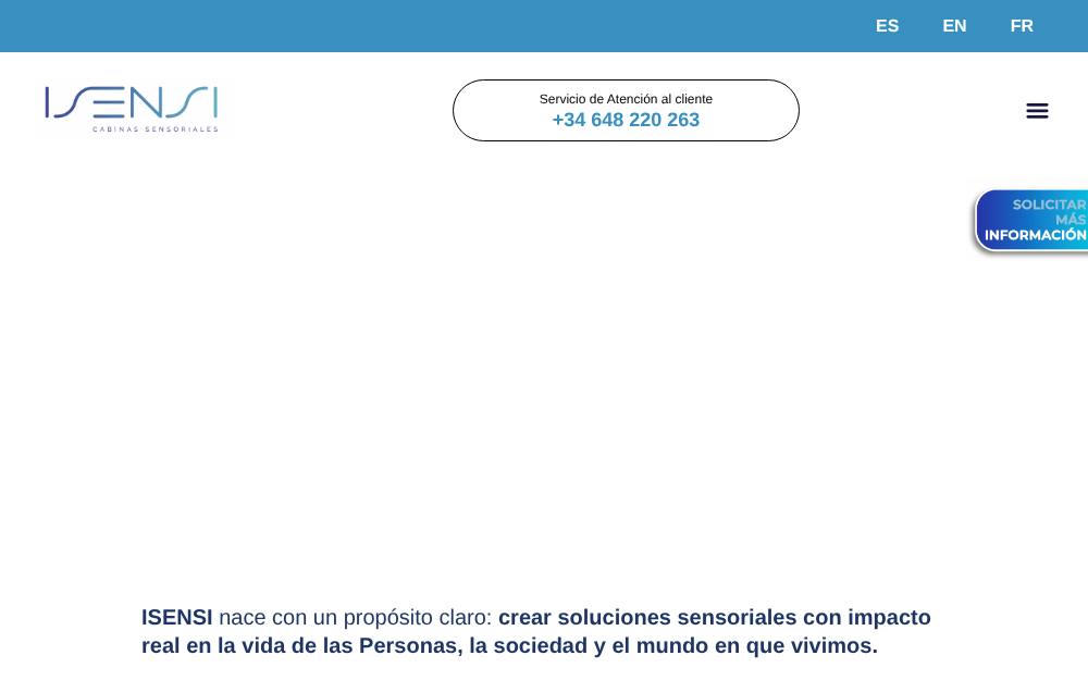 Portada de la web de Isensi
