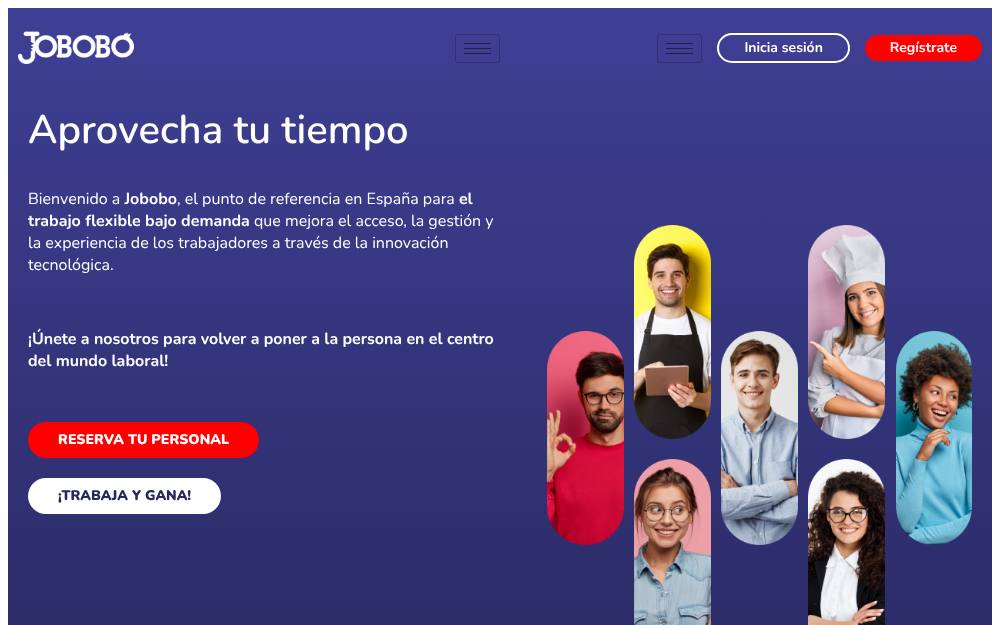 Portada de la web de Jobobo