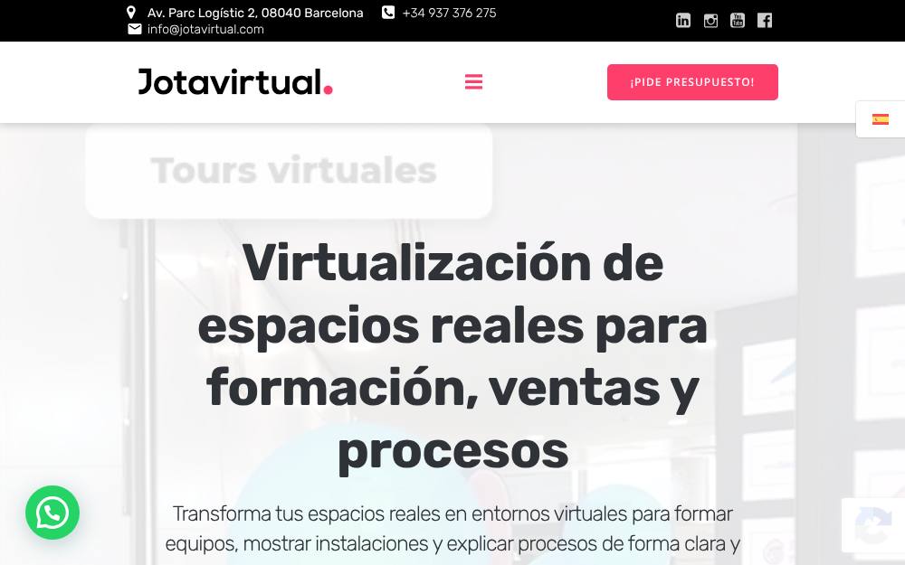 Portada de la web de Jotavirtual