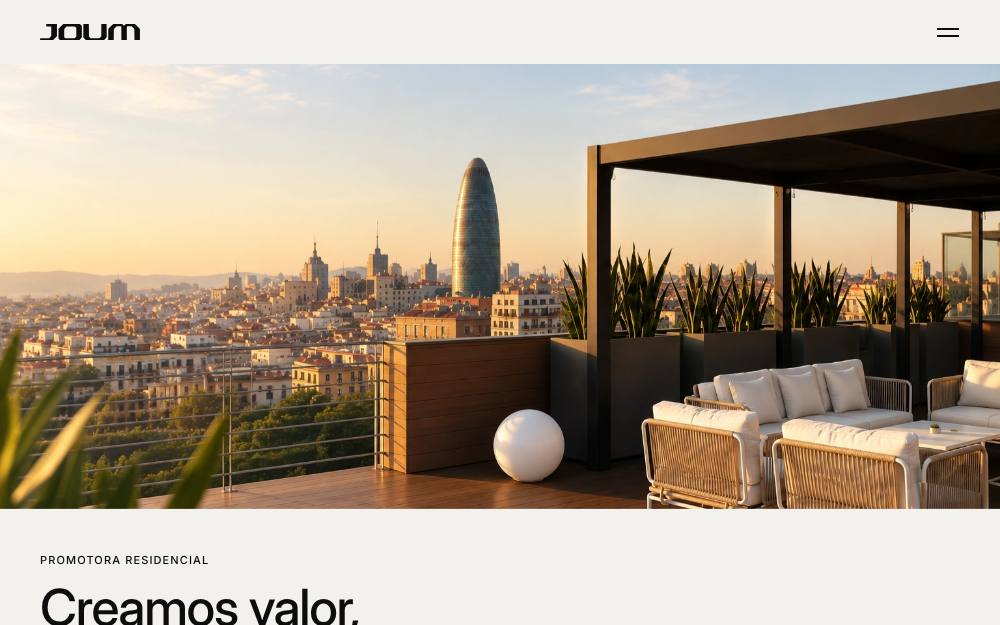 Portada de la web de Joum