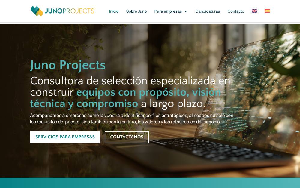 Portada de la web de Junoprojects