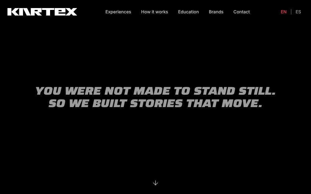 Portada de la web de Kartex