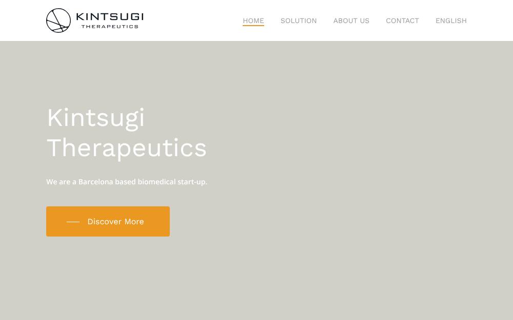 Portada de la web de Kintsugi