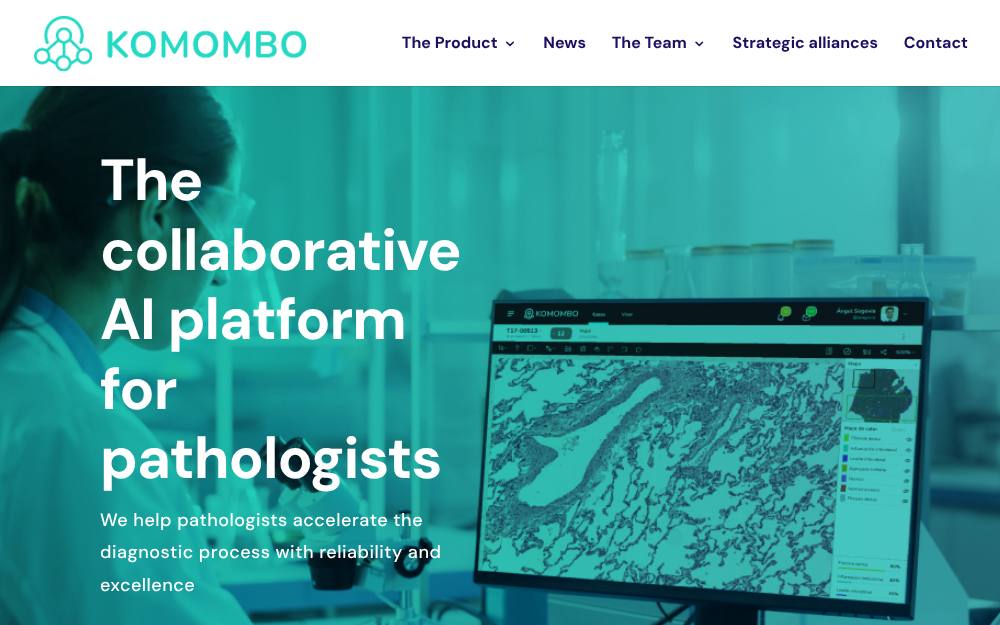 Portada de la web de Komombo