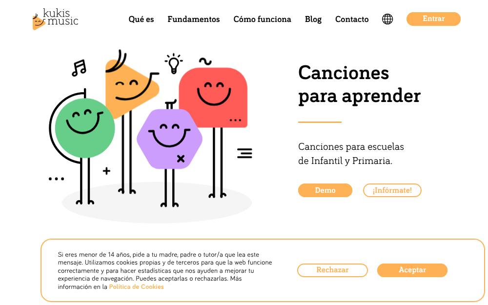 Portada de la web de Kuki Music