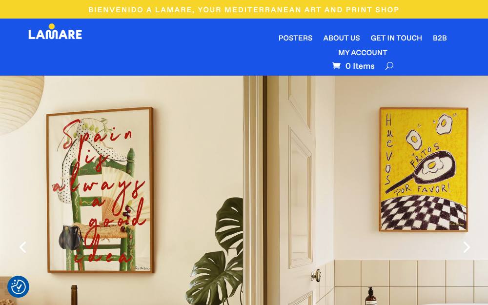 Portada de la web de Lamare