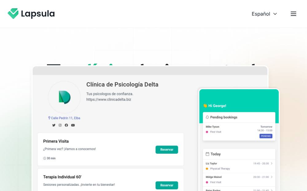 Portada de la web de Lapsula