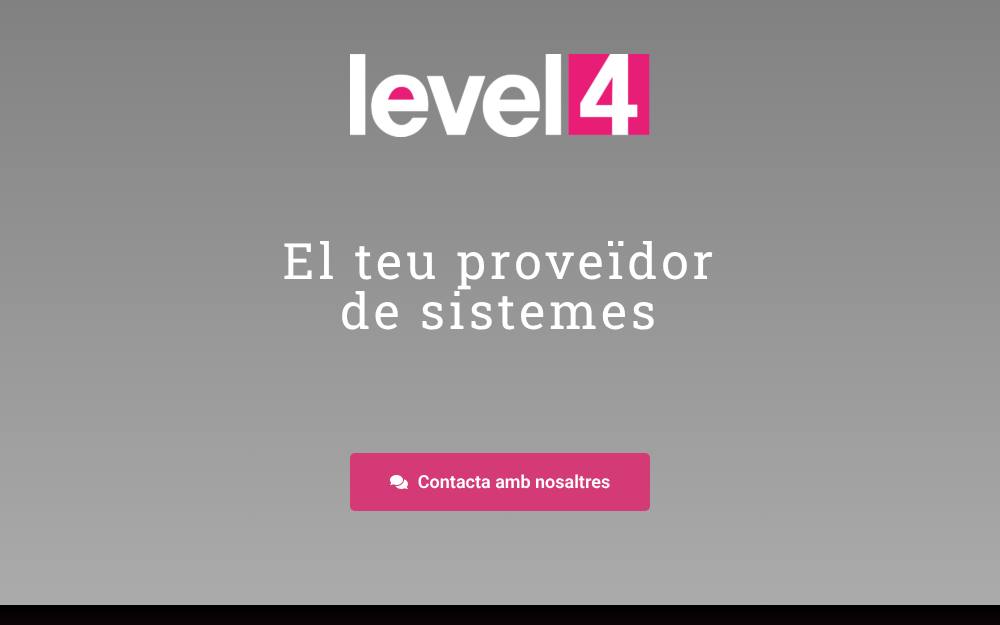 Portada de la web de Level4