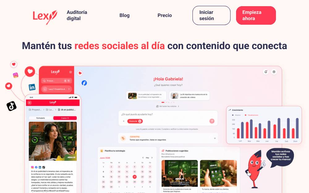 Portada de la web de Lexy