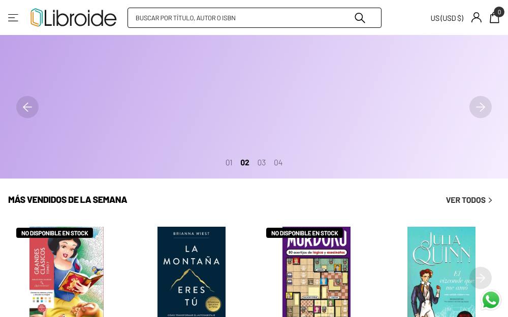 Portada de la web de Libroide