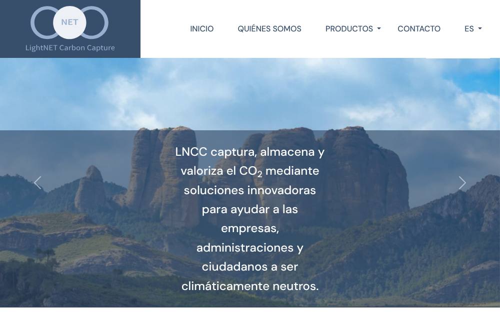Portada de la web de Lightnet-Group