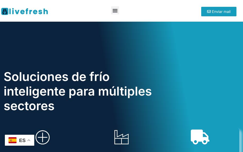 Portada de la web de Livefresh