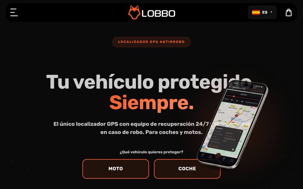 Portada de la web de Lobbo