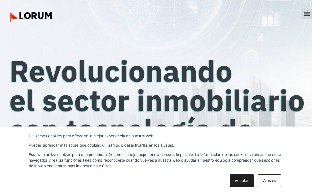Portada de la web de Lorum4Re
