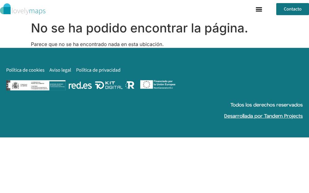 Portada de la web de Lovelymaps