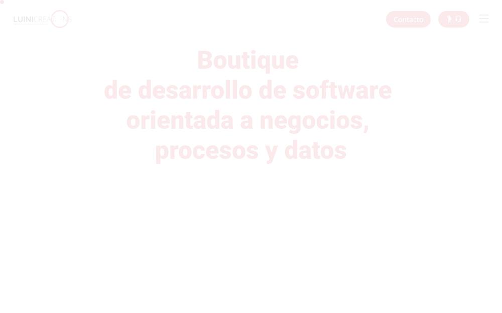Portada de la web de Luini Creations