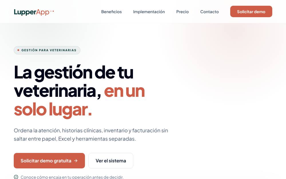 Portada de la web de Lupper