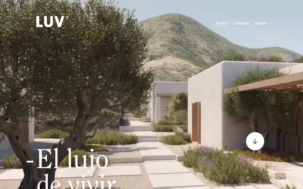 Portada de la web de Luv