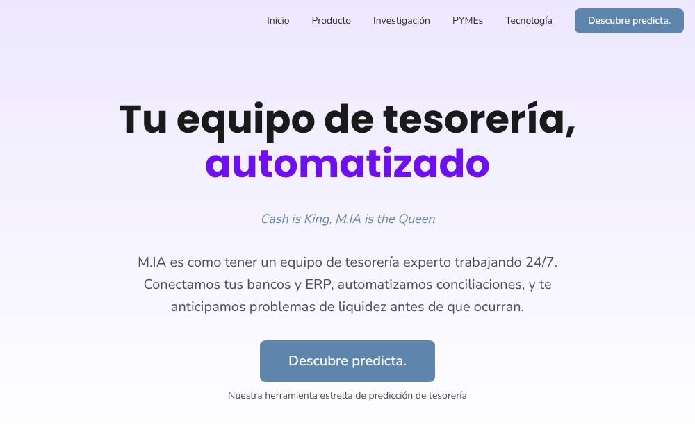 Portada de la web de M.Ia