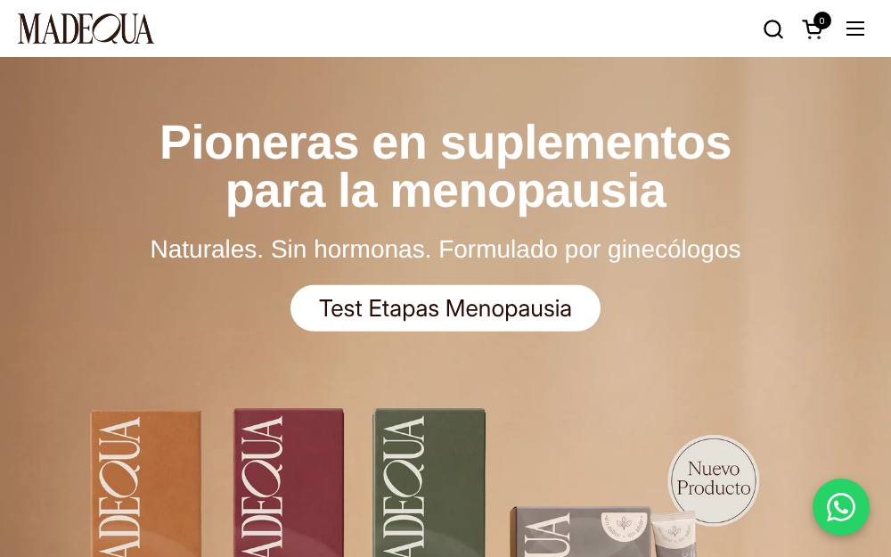 Portada de la web de Madequa