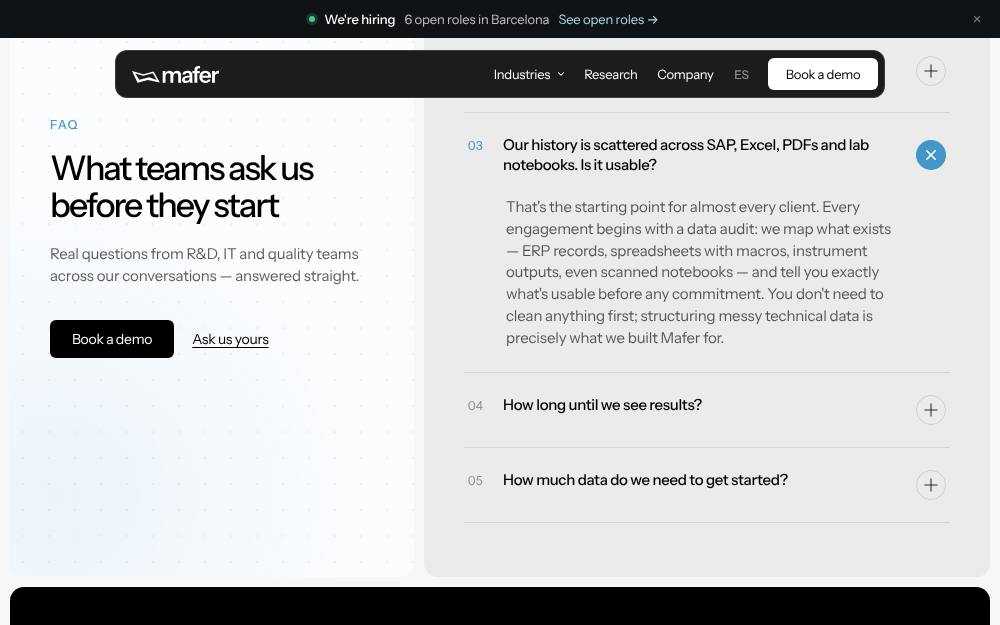 Portada de la web de Mafer Ai