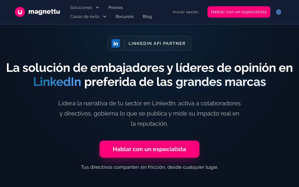 Portada de la web de Magnettu