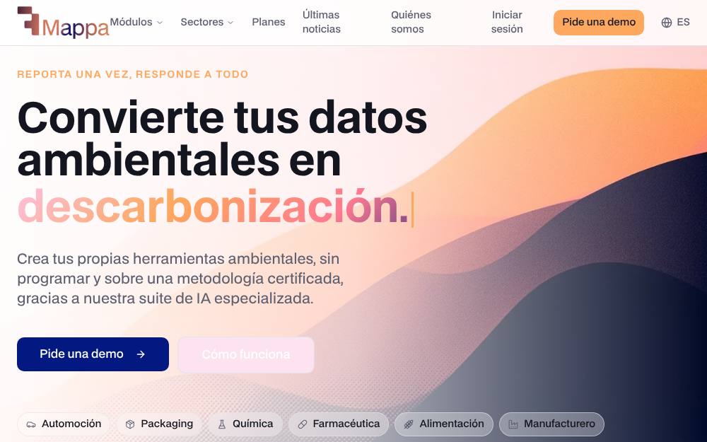Portada de la web de Mappa