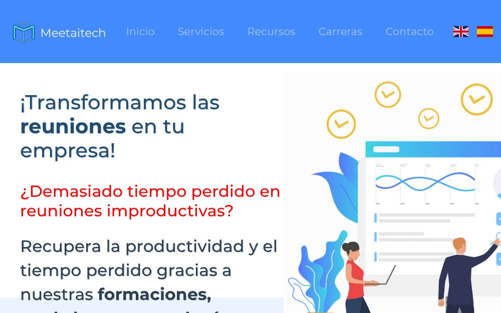 Portada de la web de Meetaitech
