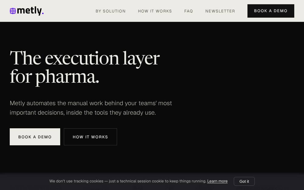 Portada de la web de Metly