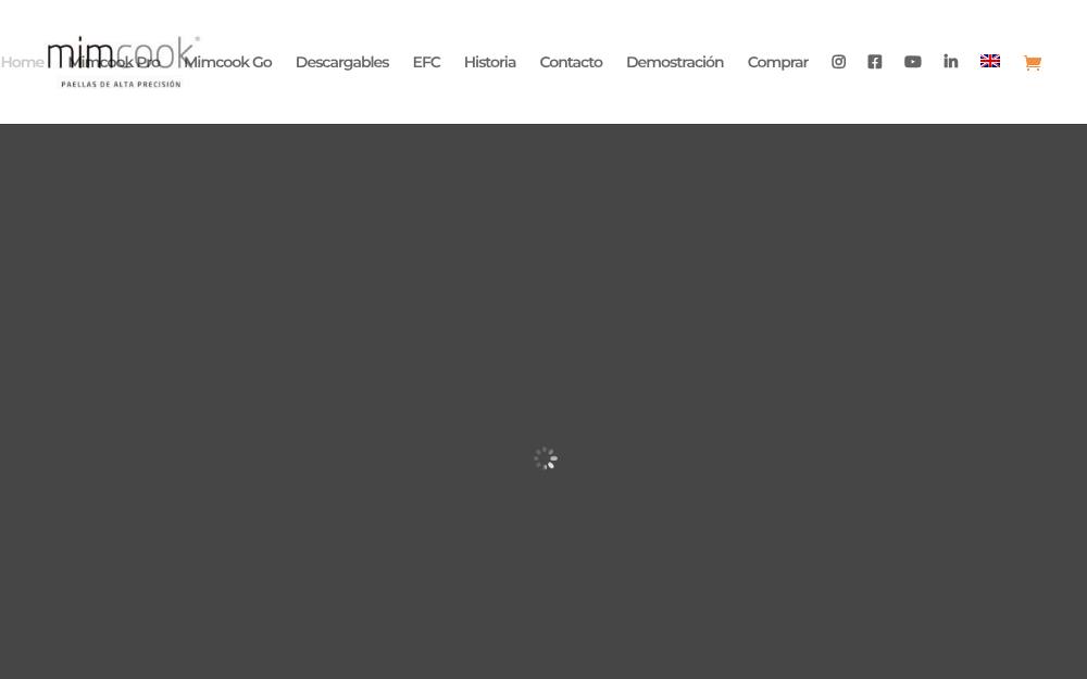 Portada de la web de Mimcook
