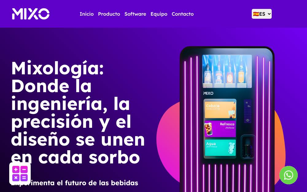Portada de la web de Mixo