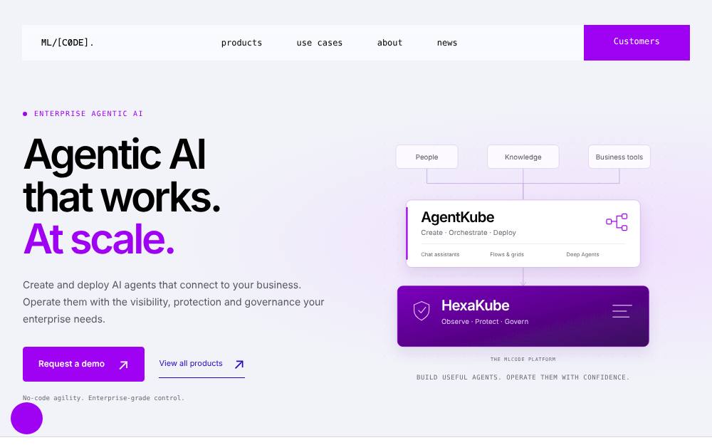 Portada de la web de Mlcode