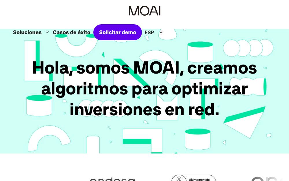 Portada de la web de Moai Analytics