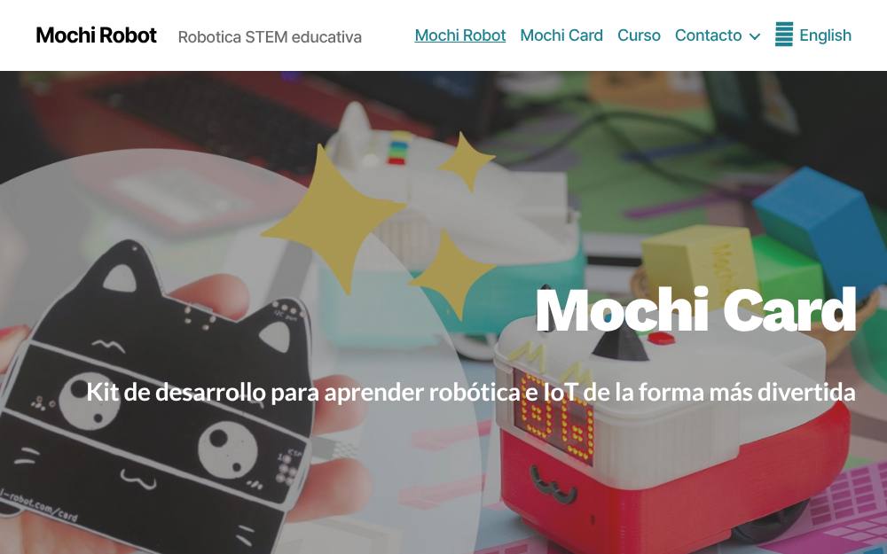Portada de la web de Mochi Robot