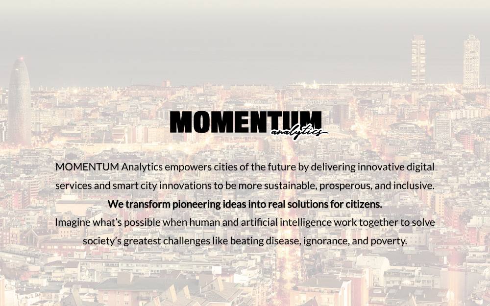 Portada de la web de Momentum Analytics