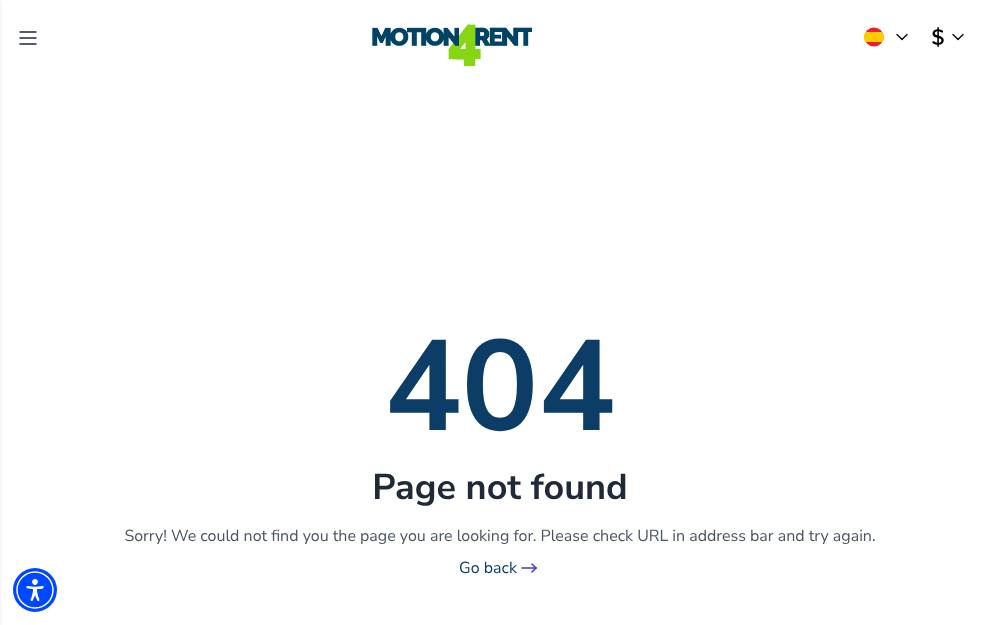Portada de la web de Motion4Rent.Com