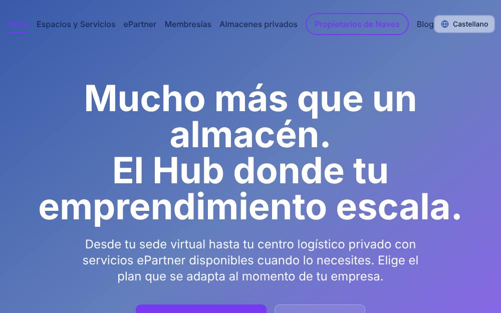 Portada de la web de Multidepot