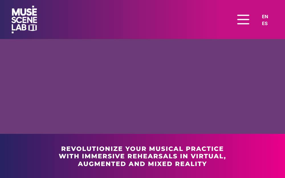 Portada de la web de Muse Scene Lab