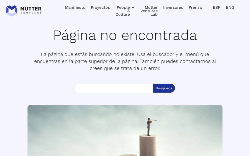 Portada de la web de Mutter Lab
