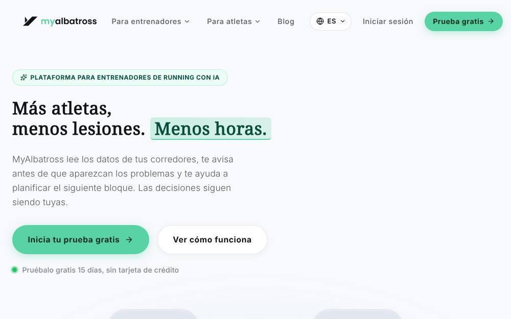 Portada de la web de Myalbatross