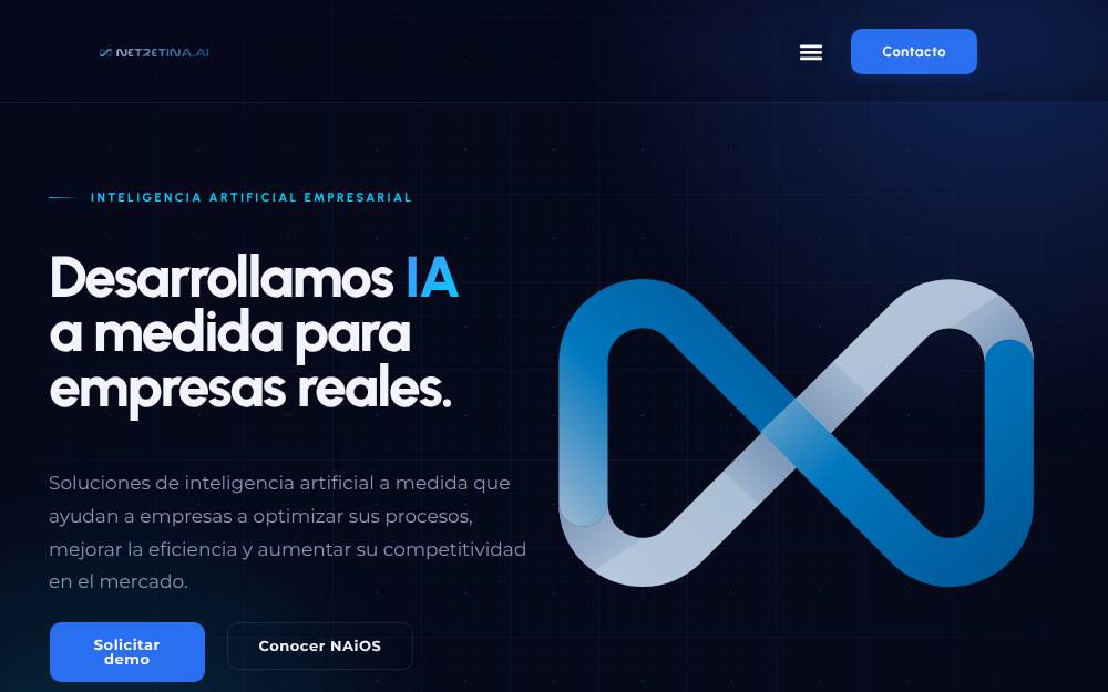 Portada de la web de Naios